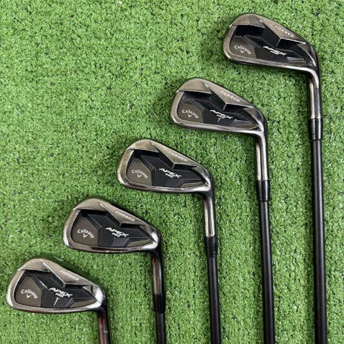 READ Callaway Apex Pro Smoke '19 6-PW Iron Set Recoil Prototype 110 F4 Stiff