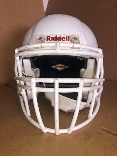 USED RIDDELL SPEED ADULT HELMET - MEDIUM - METALLIC WHITE