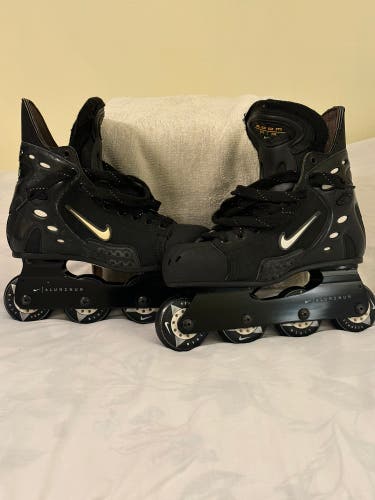 Nike Zoom Air Inline Hockey Skates 8.5D Senior w/Aluminum Chassis