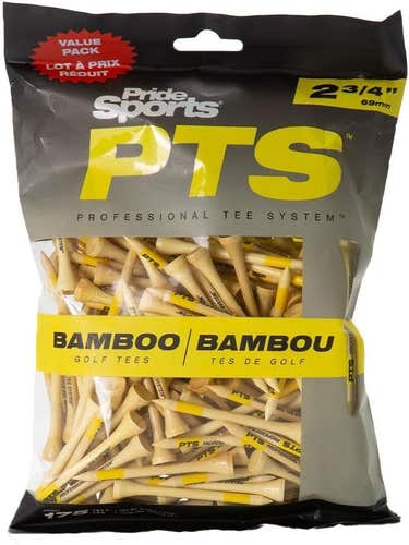 Pride PTS ProLength Bamboo Golf Tees - 3.25" & 2.75" - BAMBOO TEES