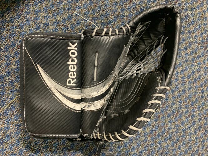 Black Used Junior Reebok Goalie Glove