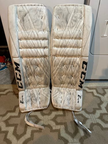 Used  CCM  Extreme Flex E4.9 Goalie Leg Pads