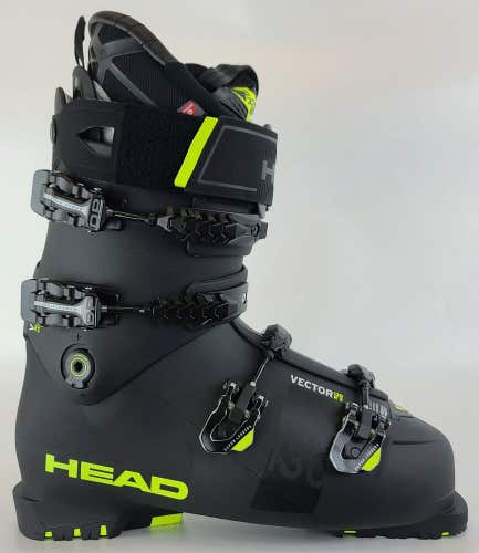 $800 Mens Head Vector 130s RS Ski Boot Black/Yellow Size 11.5 12 12.5 Free Ship