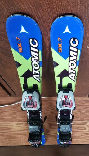 KIDS 80cm SKIS ATOMIC SUPERCROSS SX7 w/MARKER 4.5 BINDINGS *USED* CLEAN/READY TO USE CONDITION