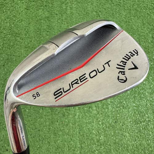 Callaway Sure Out Lob Wedge 60 KBS Tour 90 Stiff Flex Left Handed 34.75”