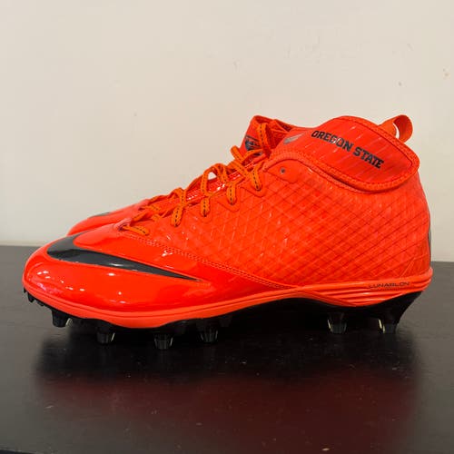 Size 13.5 Lunar Super Bad TD Pro Oregon State Beavers Orange Football Cleats