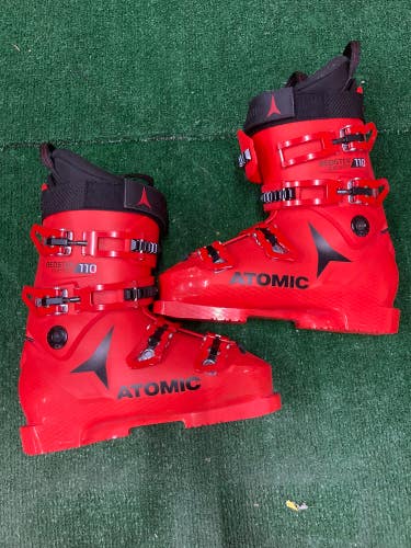 New Kid's Atomic Redster Club Sport 110 Racing Ski Boots Medium Flex (Mondo 26.5 - 305mm)