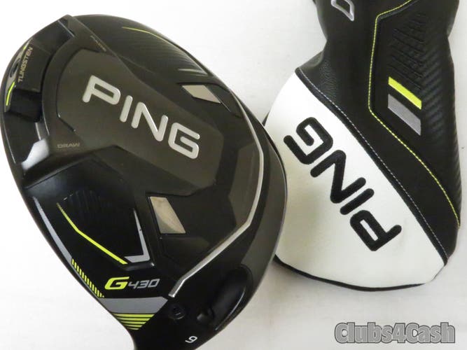 PING G430 MAX Driver 9° Mitsubishi Kai'Li White 60 Stiff Flex +Cover .. MINT