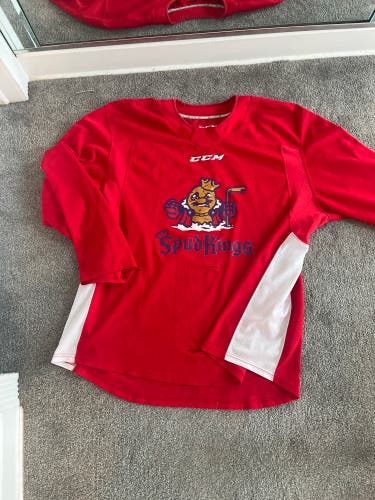 Official Team Issued Idaho Falls Spud Kings Red Practice Jersey