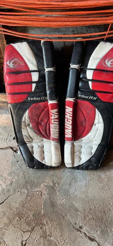 Used  Vaughn  Velocity 7000 Goalie Leg Pads