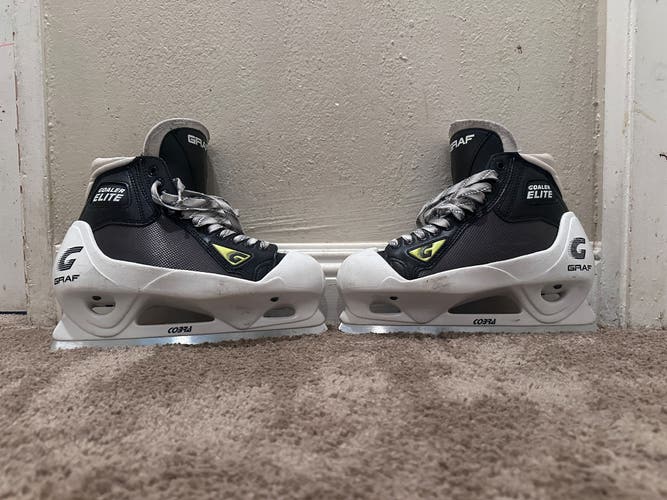 Used Senior Graf  8.5 Goaler Elite Goalie Skates