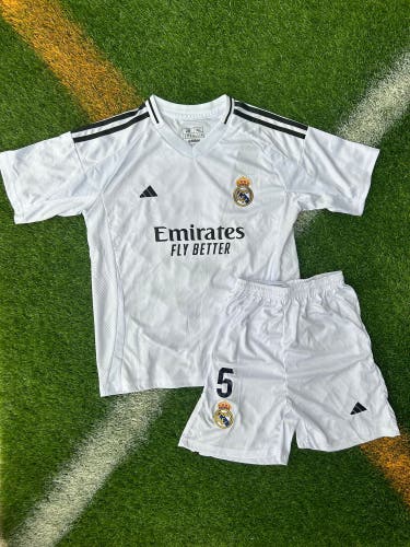 Real Madrid 2024/25 Home - Bellingham - Soccer Kit for Kids