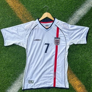 England 2002 Home - Beckham - Retro Soccer Jersey