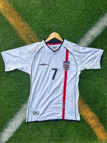 England 2002 Home - Beckham - Retro Soccer Jersey