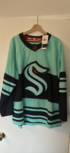 NEW Seattle Kraken Adidas Jersey Reverse Retro