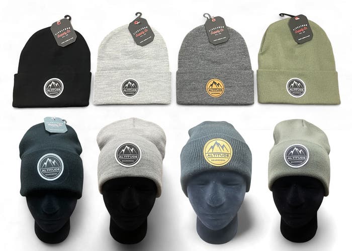 ALTITUDE TALL KNIT CUFFED WINTER SKI SNOWBOARD BEANIE HAT STYLE #949