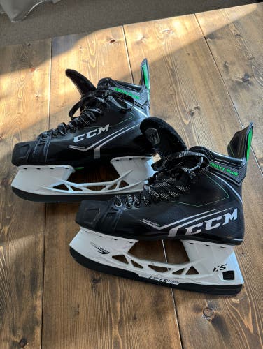 Used Senior CCM Wide Width  Pro Stock 9 Ribcor Maxx Plus Hockey Skates