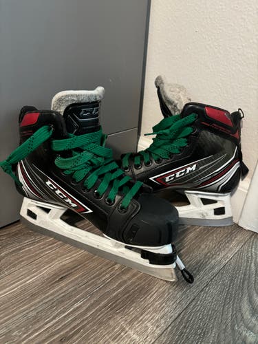 Used Intermediate CCM Hockey Goalie Skates Regular Width Size 4.5