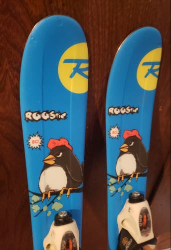 KIDS 80cm SKIS ROSSIGNOL ROOSTIE w/ROSSIGNOL 2.5 BINDINGS *USED* CLEAN/READY TO USE CONDITION