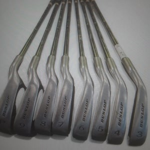 Used Men's Dunlop SP 2000 Right Handed Iron Set Regular Flex 8 Pieces Steel Shaft