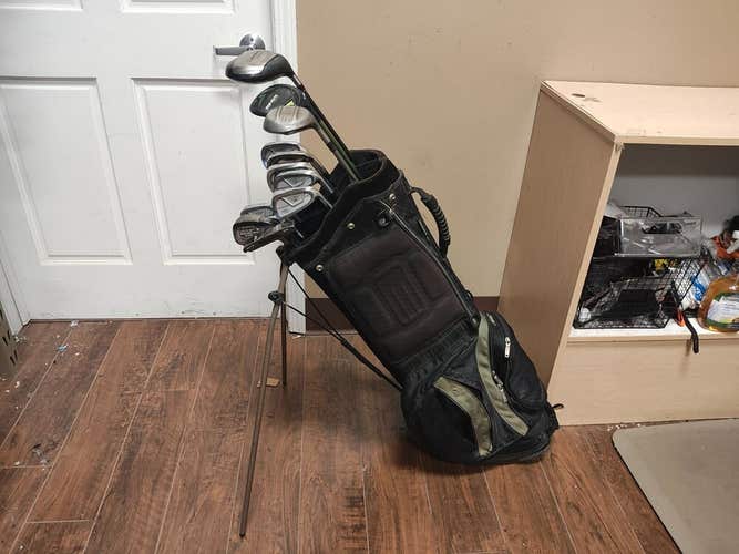 Taylormade Mizuno 14 Piece Regular Flex Complete Golf Set Stand Bag