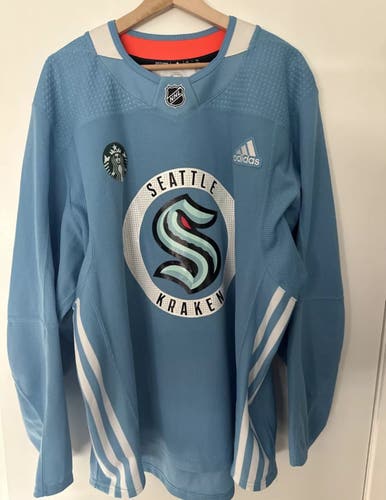 Seattle Kraken Size 54 Adidas Jersey Mic