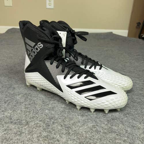 Adidas Mens Football Cleats 14 White Black Shoe Lacrosse Freak X Carbon High G0