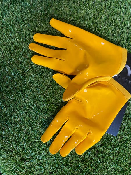 Nike Vapor Knit Football Skill Gloves Packers Yellow DX4568-702