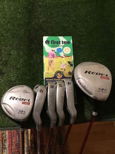 Dunlop Ladies Rebel Oversize Full Set D, 5W, 4-6 Irons, 9 Iron Graphite Shafts