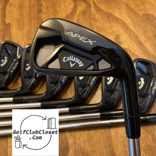 Callaway Apex 21 Black Limited Iron Set / 4-AW Stiff Flex Steel Shafts -1/4”