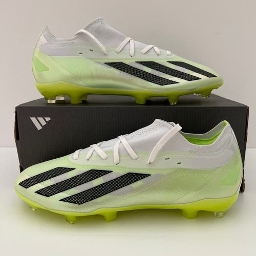 (Size 8.5) Adidas X Crazyfast.2 FG Soccer Cleats Shoes White Green (HQ4533)