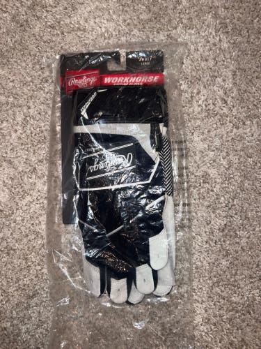 New Large Rawlings Workhorse Batting Gloves