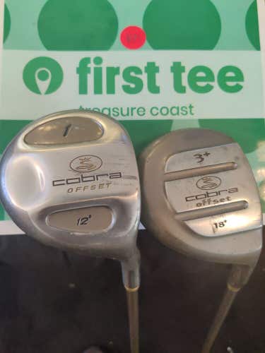 Cobra Offset Ladies Driver + 3 Woods Set Graphite Shafts