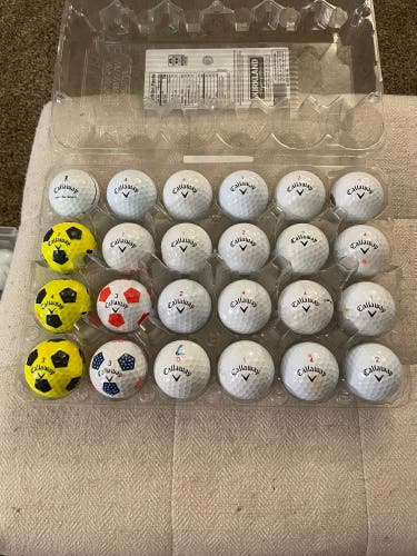 24 Callaway Chrome Soft Golf Balls