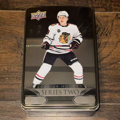 Connor Bedard 2023-24 UD Series 2 Hockey NHL Retail Collectible Open Empty Tin