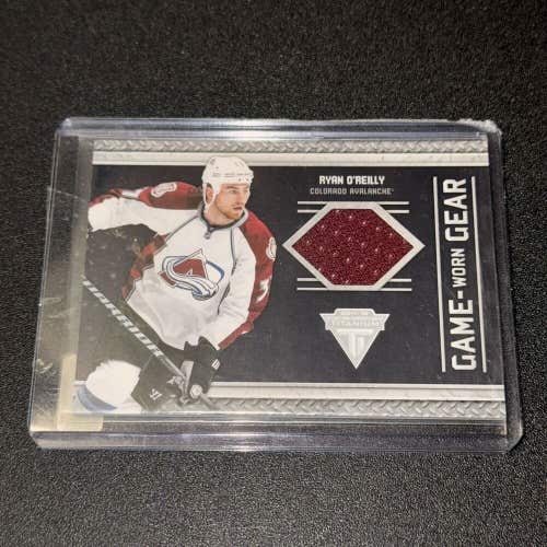 Ryan O'Reilly Colorado Avalanche 2012 Panini Titanium Game Worn Gear Jersey Card