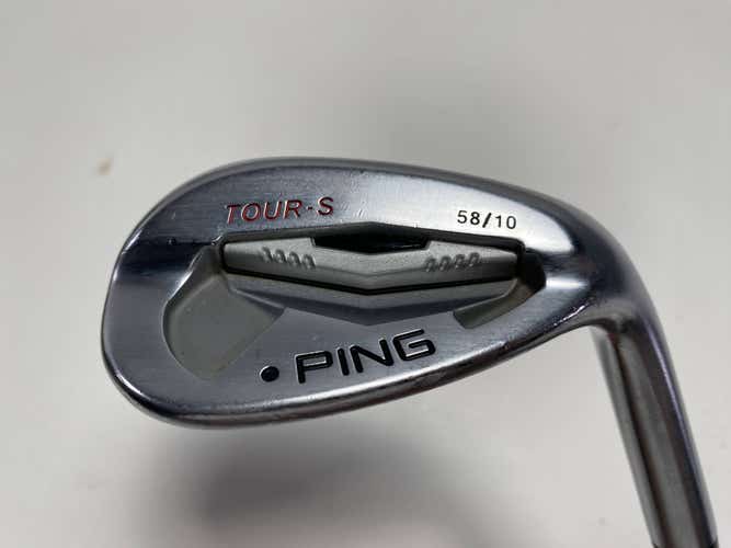 Ping Tour-S Chrome Lob Wedge LW 58* 10 Black Dot Dynamic Gold S300 Stiff RH