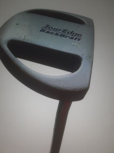 Silver Used Men's Tour Edge Mallet BACKDRAFT Right Handed Putter Uniflex 34.5"