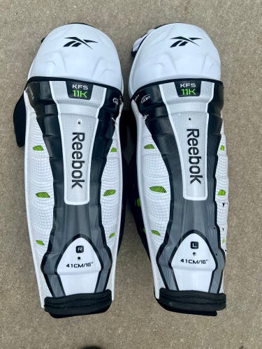 16” Reebok 11k Pro Stock Hockey Shin Pads