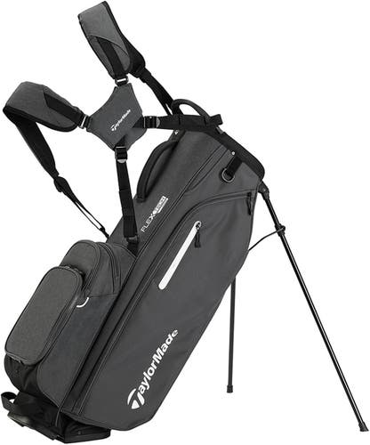 NEW 2024 TaylorMade Flextech Crossover Gray 14 Way Stand/Carry Bag