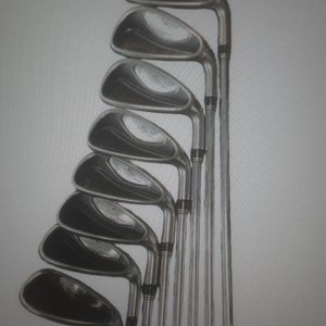 Used Men's Cobra 3400 I/XH Right Handed Iron Set Regular Flex 8 Pieces Steel Shaft