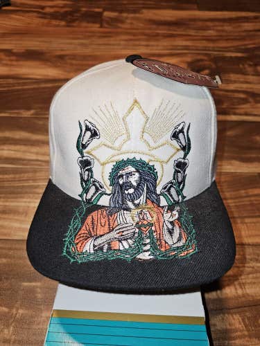 NEW Vintage Rare Jesus Christ Big Logo Colosseum Christianity Religion Snap Hat