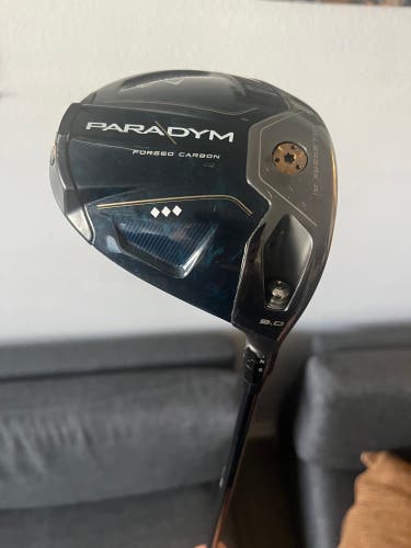 Used Men's Callaway Right Handed Extra Stiff Flex 9 Loft Paradym Triple Diamond Driver