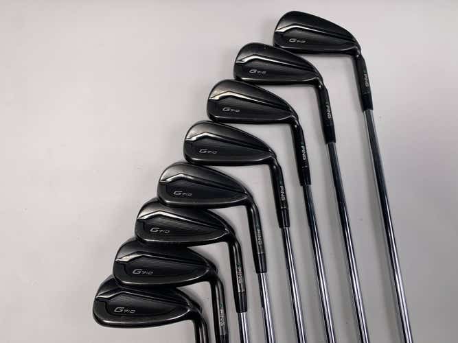 Ping G710 Iron Set 4-PW+GW Green Dot 2* Up  Dynamic Gold R300 Regular RH +1''