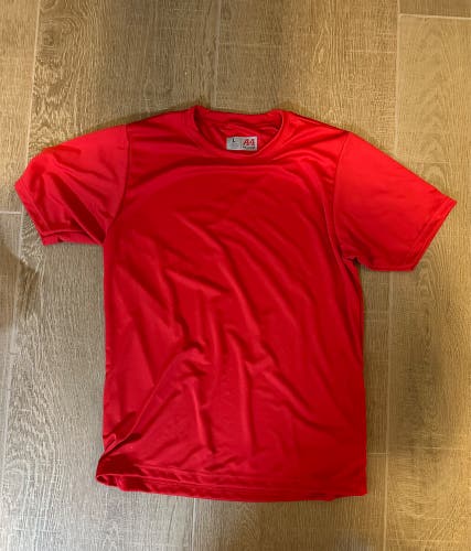 Red A4 Brand Dry Fit Style YL Shirt