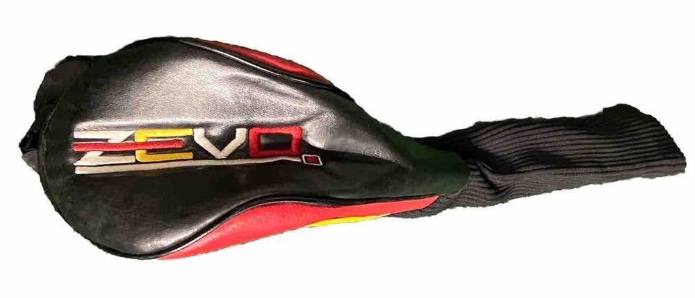 Zevo Golf 1-Wood Driver Headcover With Sock Red Yellow Black Nice Condition Rare