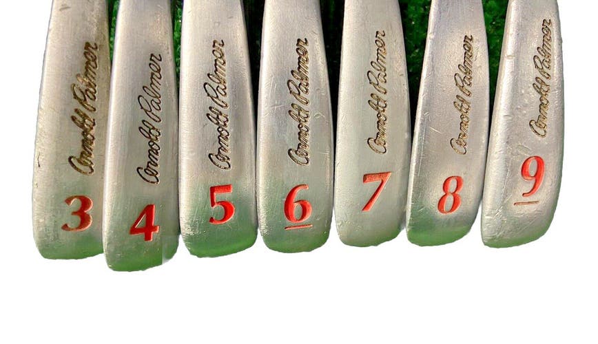 Arnold Palmer Golf Tour Stainless Alloy 3-9 Iron Set RH Stiff Steel 5i 37.5"