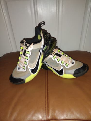 Nike Force Zoom Trout LTD TF Light Smoke Grey Volt Baseball Turf Shoe