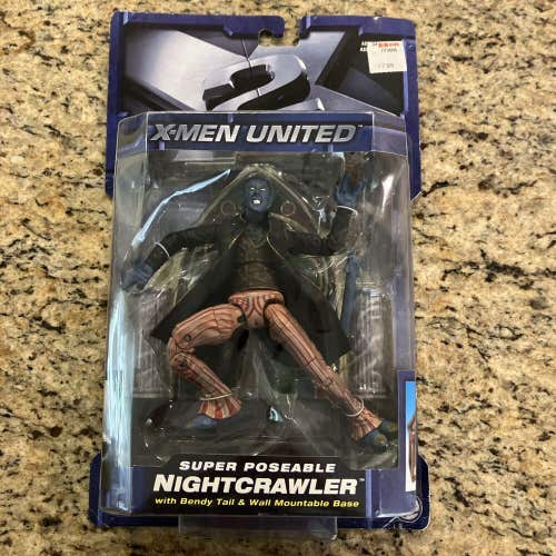 Marvel X2 Super Poseable NIGHTCRAWLER  X-Men United By Toy Biz Sealed 2003 Rare