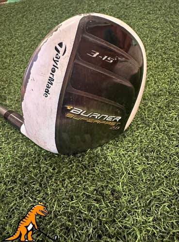 Used RH TaylorMade Burner Superfast 15° 3 Wood  Matrix Ozik Xcon 4.8 R-Flex